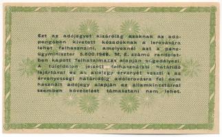 1946. 50.000AP sorszám nélkül, vízjeles papíron T:AU 
Adamo P50A