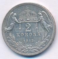 1913KB 2K Ag "Ferenc József" T:XF patina, apró ph. Adamo K6