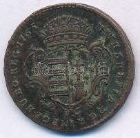 1765. Rézdenár "Mária Terézia / zárt korona" T:XF 
Huszár: 1756., Unger III.: 1278.