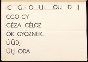 cca 1930-1940 5 db írásgyakorló füzet: Írott sorvezetők redistoll gyakorlatokhoz. Összeáll.: Szini Z...