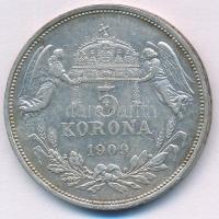 1909KB 5K Ag "Ferenc József" T:XF patina 
Adamo K7