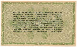 1946. 50.000AP sorszám nélkül, vízjeles papíron T:AU 
Adamo P50A