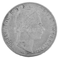 1859B 2Fl Ag "Ferenc József" Körmöcbánya (24,49g) T:VF ph. 
Hungary 1859B 2 Florin Ag &qu...