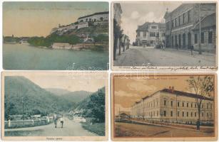 35 db RÉGI történelmi magyar város képeslap vegyes minőségben / 35 pre-1945 historical Hungarian town-view postcards in mixed quality