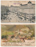 25 db RÉGI külföldi város képeslap vegyes minőségben / 25 pre-1945 European town-view postcards in mixed quality