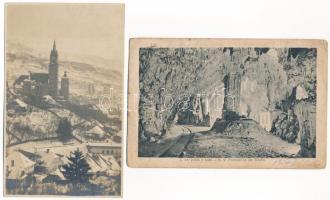 25 db RÉGI külföldi város képeslap vegyes minőségben / 25 pre-1945 European town-view postcards in m...