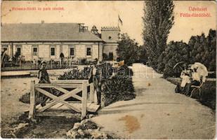 1916 Félixfürdő, Baile Felix; Ferenc fürdő és park. Kapható Engel Józsefnél / spa and park (EB)