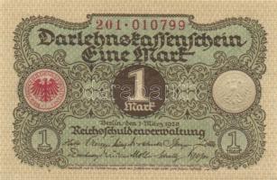 Német Birodalom / Weimari Köztársaság 1920. 1M (2x) egymás utáni sorszámokkal T:I