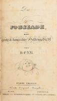[Kortum, Carl Arnold]: Die Jobsiade. Ein grotesk-komisches Heldengedicht in drei Theilen. Hamm, 1839, G. A. Wundermann, (12)+166 p. + 1 (kihajtható) t. Szövegközti illusztrációkkal. Német nyelven. Aranyozott gerincű félbőr-kötésben, kissé viseltes borítóval, ex libris-szel (Edward Alfred Groom).