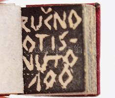 Andrusko Károly: Kubikos. Zenta, mikrokönyv, Novák Imre egészvászon kötésben Egy lap kijár