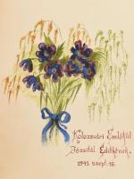 1941-1946 Emlékkönyv, bejegyzésekkel