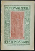 Freisauff, Rudolf von: Hohensalzburg und die Festungsbahn. Ein Geleit- und Erinnerungsbuch von - - . Mit 15 Illustrationen und einem Parnorama von Tony Grubhoffer. Salzburg, é.n. (cca 1910-1920), Eduard Höllrigl, 39+(1) p.+ 1 (kihajtható) t. Német nyelven. Kiadói tűzött papírkötés, kissé viseltes borítóval, belül jó állapotban.