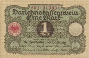 Német Birodalom / Weimari Köztársaság 1920. 1M (3x) egymás utáni sorszámokkal T:I
