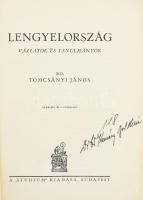 Tomcsányi János: Lengyelország. Vázlatok és tanulmányok. Bp., é.n., Studium. Báró magyargyerőmonosto...