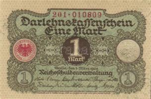 Német Birodalom / Weimari Köztársaság 1920. 1M (4x) egymás utáni sorszámokkal T:I