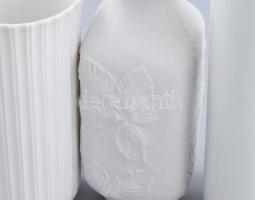 5 db klf Hutschenreuter Biszkvit és fehér mázas plasztikus mintákkal jelzett, hibátlan m: 11-20 cm