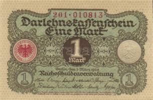 Német Birodalom / Weimari Köztársaság 1920. 1M (5x) egymás utáni sorszámokkal T:I