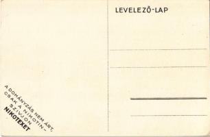 Nikotex cigaretta reklám. Klösz Gy. és Fia / Hungarian Art Deco tobacco advertisement s: Manno Milti...