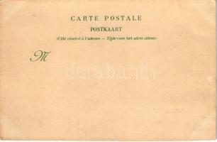 Ladies riding bicycles, cycling. Rosenbaum Bruxelles No. 605. Art Nouveau, litho s: A. F. (vágott / ...