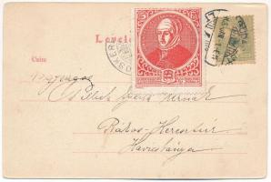 1905 Budapest I. Krisztina körút, villamosok, plébániatemplom (EK)