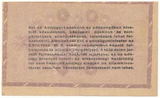 1946. 100.000AP elcsúszott hátoldali nyomat T:F apró lyuk, folt
Adamo P51