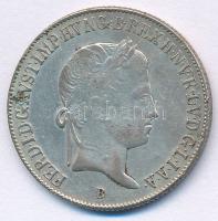 1839B 20kr Ag "V. Ferdinánd" T:XF kis patina, kis ph. Huszár: 2081., Unger III.: 1419.