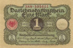 Német Birodalom / Weimari Köztársaság 1920. 1M (3x) egymás utáni sorszámokkal T:I,I-