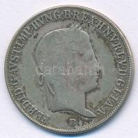 1843B 20kr Ag "V. Ferdinánd" T:VF,F patina Huszár:2081., Unger III.: 1419.