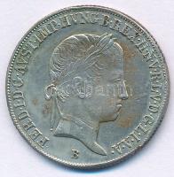 1846B 20kr Ag "V. Ferdinánd" T:AU,XF patina, juszt., ph. Huszár: 2081., Unger III.: 1419.