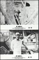 cca 1989 előtt készült, ,,A kém" című jugoszláv film jelenetei és szereplői, 5 db vintage produkciós filmfotó (vitrinfotó, lobbyfotó) ezüst zselatinos fotópapíron, a használatból eredő (esetleges) kisebb hibákkal, 18x24 cm