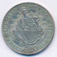 1847B 20kr Ag "V. Ferdinánd" T:XF patina
Unger III.:1419., Huszár:2081