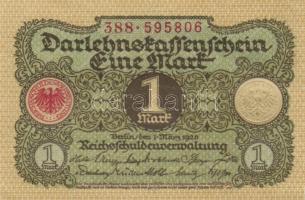 Német Birodalom / Weimari Köztársaság 1920. 1M (4x) egymás utáni sorszámokkal T:I