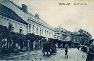 Miskolc, Széchenyi utca, üzletek, gyógyszertár. Ferenczi B. kiadása