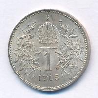 Ausztria 1915. 1K Ag "Ferenc József" T:XF Austria 1915. 1 Corona Ag "Franz Joseph&quo...