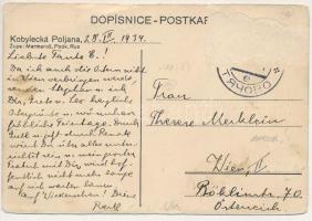 1934 Gyertyánliget, Polyana-Gyertyánliget, Kabola Polyána, Kobylecká Poljana, Kobyletska Poliana (Má...