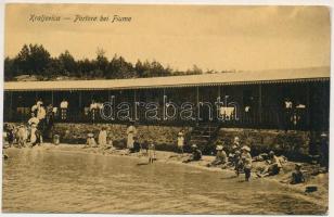 1915 Kraljevica, Portoré, Porto Ré; strand, fürdőzők / beach, bathers (EK)