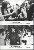 cca 1989 előtt készült, ,,A 222-es járat" című szovjet film jelenetei és szereplői, 8 db vintag...