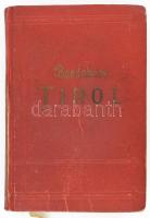 Baedeker, Karl: Tirol. Vorarlberg und Teile von Salzburg und Kärnten. Handbuch für Reisende von - - . Leipzig, 1923, Karl Baedeker. Számos térképpel, panorámaképekkel illusztrálva. Német nyelven. Kiadói aranyozott egészvászon-kötés, a gerincnél sérült borítóval.