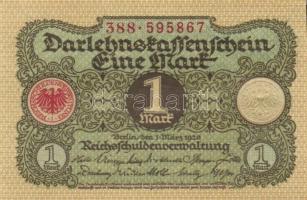 Német Birodalom / Weimari Köztársaság 1920. 1M (4x) egymás utáni sorszámokkal T:I