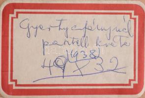 Bolmányi Ferenc (1904-1990): Gyertyafénynél, 1938. Pasztell, papír, jelezve jobbra lent. Kartonra ka...