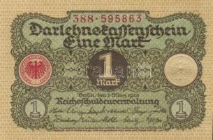 Német Birodalom / Weimari Köztársaság 1920. 1M (5x) egymás utáni sorszámokkal T:I