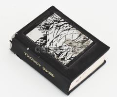 Agricola: A bányászatról és kohászatról. Bányászat- kohászattörténet. Miskolc, 1983. Műbőr kötésben, fém plakettel , Miniköny Sorszámozott 36/150 kis kopással