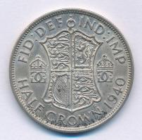 Nagy-Britannia 1940. 1/2C Ag "VI. György" T:XF 
Great Britain 1940. 1/2 Crown Ag "Ge...