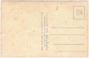 Hajdúszoboszló, urak valószínű a hőforrás kitörésének időpontjában. Petrányi Pál fényképész, photo (...