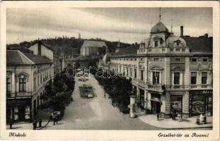 1939 Miskolc, Erzsébet tér, Avas, üzletek (Rb)