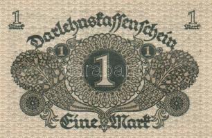 Német Birodalom / Weimari Köztársaság 1920. 1M (5x) egymás utáni sorszámokkal T:I,I-