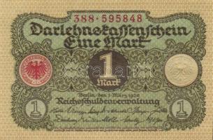 Német Birodalom / Weimari Köztársaság 1920. 1M (5x) egymás utáni sorszámokkal T:I,I-