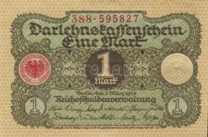 Német Birodalom / Weimari Köztársaság 1920. 1M (5x) egymás utáni sorszámokkal T:I,I-