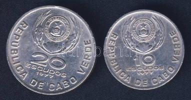 Zöld-foki-szigetek 1977. 10Esc "Eduardo Mondlane" + 20Esc " Domingos Ramos" T:2 ...