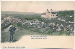 1903 Máriaradna, Radna (Lippa, Lipova); Kegytemplom. Konstántin Sándor kiadása / church (fl)